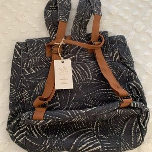 Lu and Elle Paradise Palm Backpack and matching Wallet